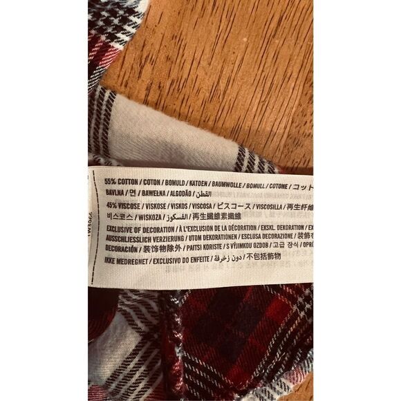 Abercrombie & Fitch Red White Black Plaid Button Down Flannel Shirt Top SZ S - Picture 5 of 10